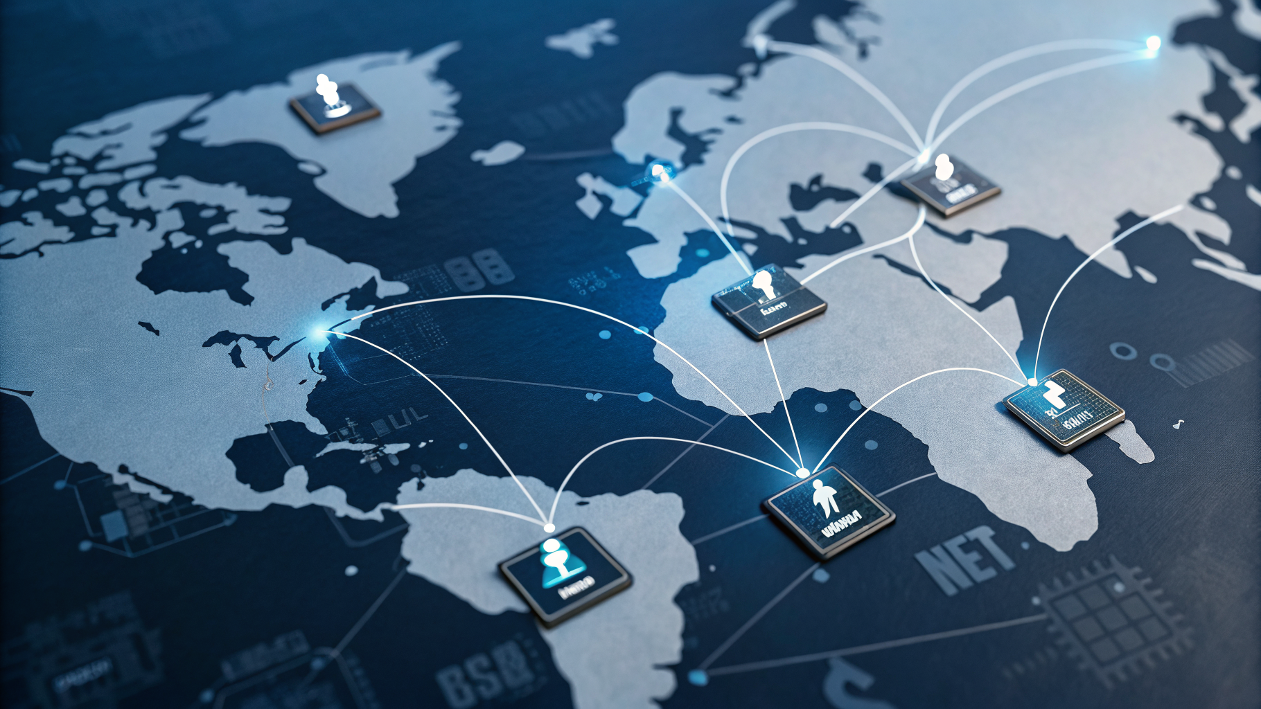 Visualization of global network topology