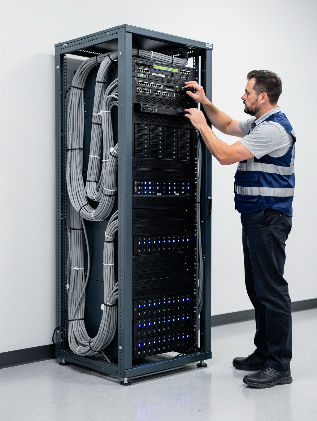 Precision installation of server hardware components